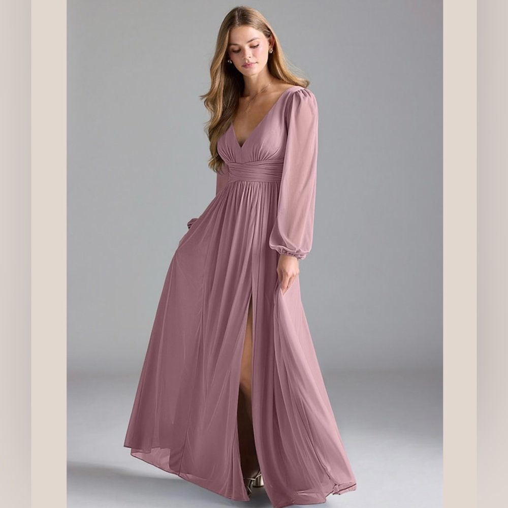 Azazie “Norah” dusty rose bridesmaid dress READ DESCRIPTION
